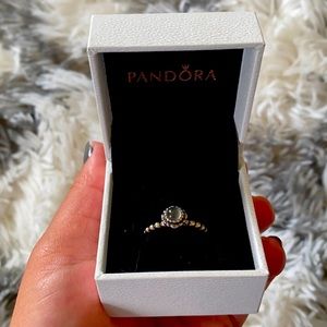 Pandora ring - gray stone
